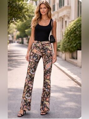 Etro Black Paisley Jeans. Like new.